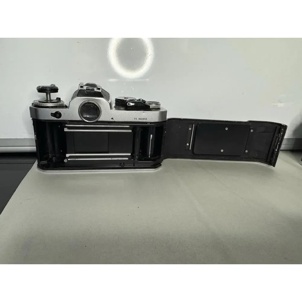 Vintage Nikon FE 35mm SLR Camera Bundle 2 Bodies 3 Lenses & Accessories